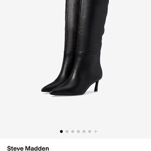 New Steve Madden Black Heeled Boots